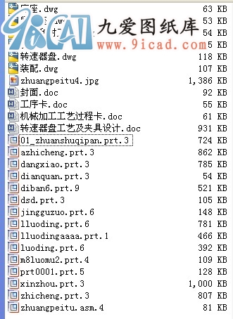 轉(zhuǎn)速器盤工藝及夾具設(shè)計（三維+圖紙+說明書）.rar